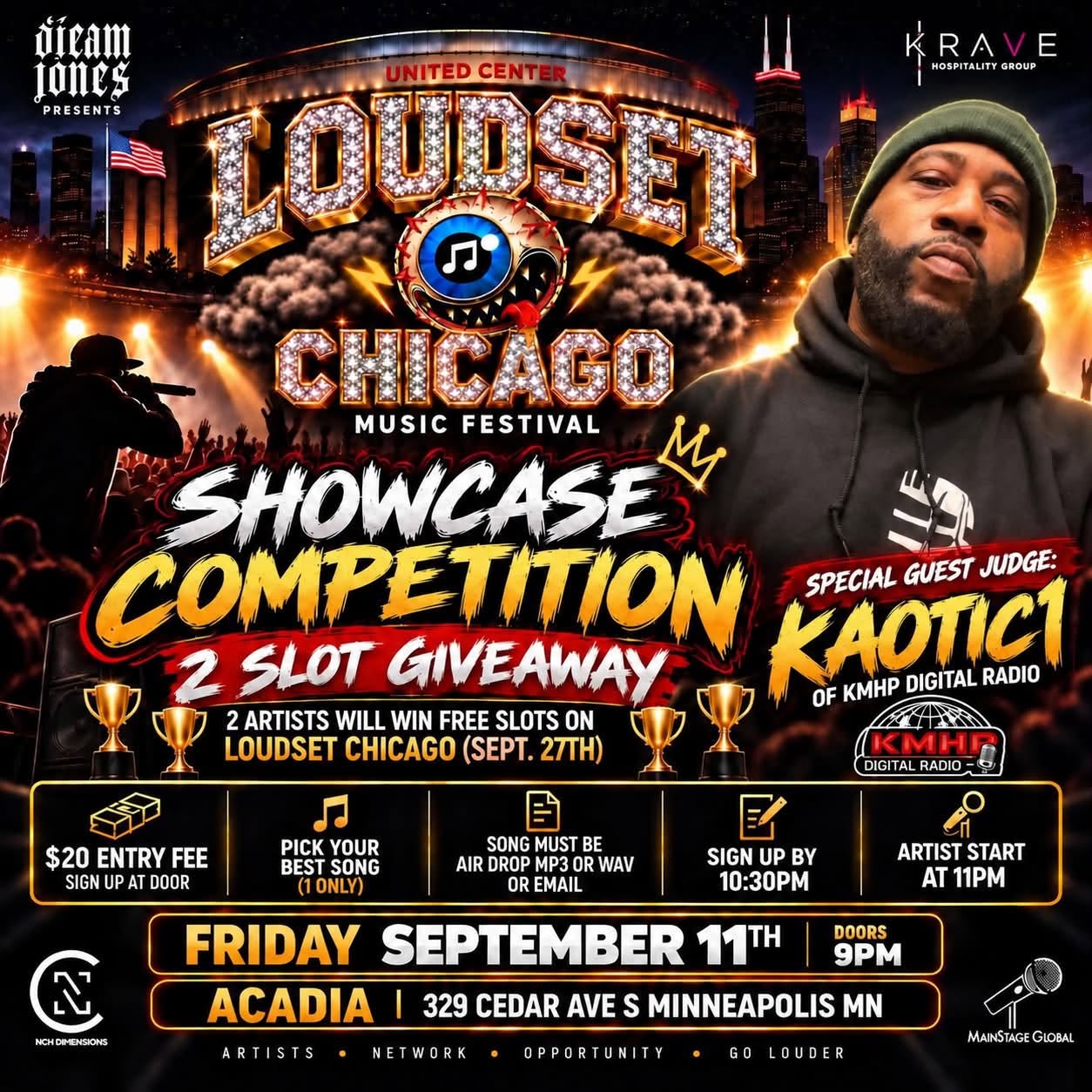KMHP Digital Radio Joins Loudset Chicago Showcase as Special Guest Judge